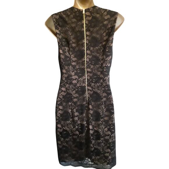 NWT Haute Hippie Sz 6 Embellished Lace Sheath Dress $495 - Picture 4 of 8